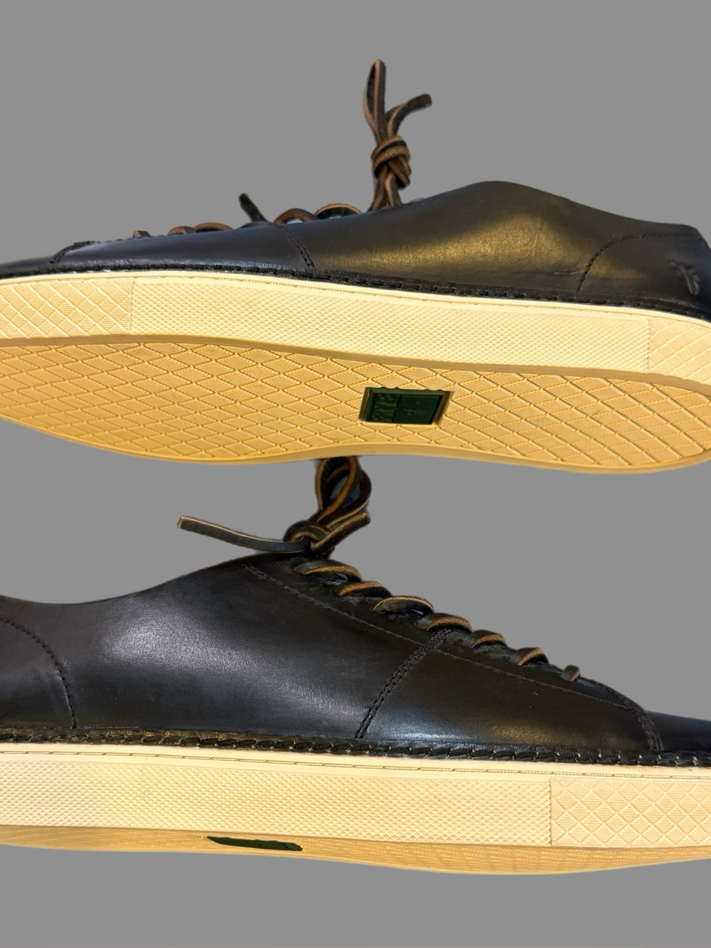 Frye Men's Black Leather Lace-Up Sneakers size 11